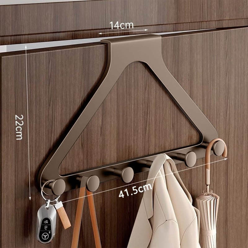 ClutterFree – Space-Saving Door Hanger Organizer – Black