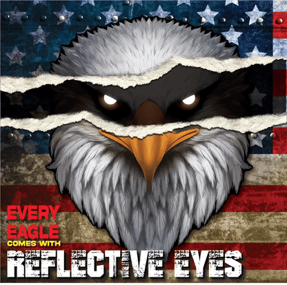 BoldEagle – Reflective Patriotic USA Flag Sticker – image 4