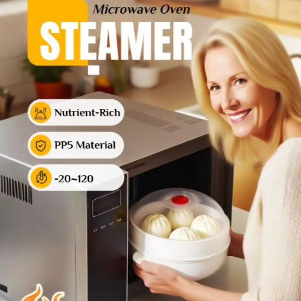 SteamMax – Microwave Oven Steamer – Buy 1 Set