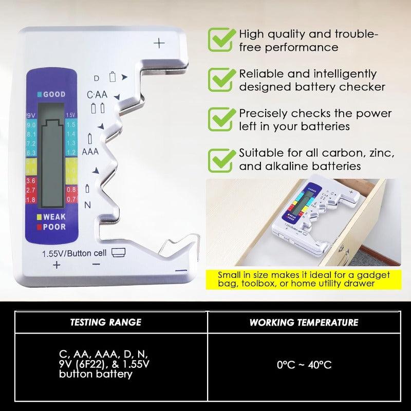 PowerCheck - Universal LCD Battery Tester – Know Your Battery Instantly – image 6