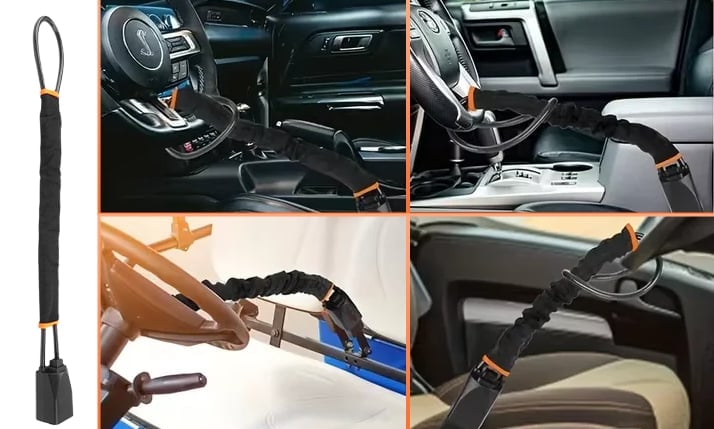 DriveDefender | Seat Belt + Steering Wheel Car Lock System – image 18