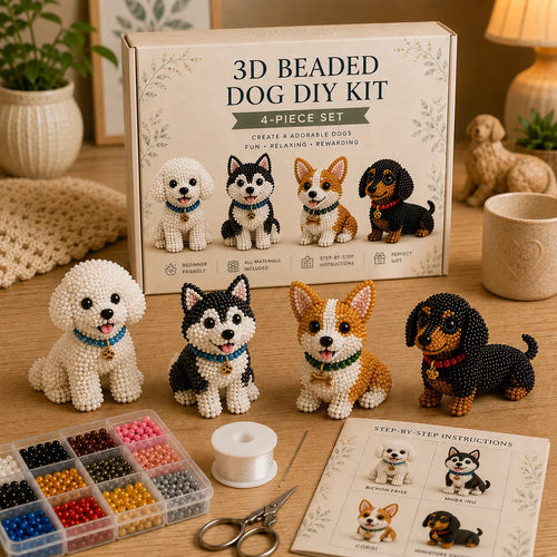 PawCraft – 3D Beaded Pet DIY Kit – Dog Style 1