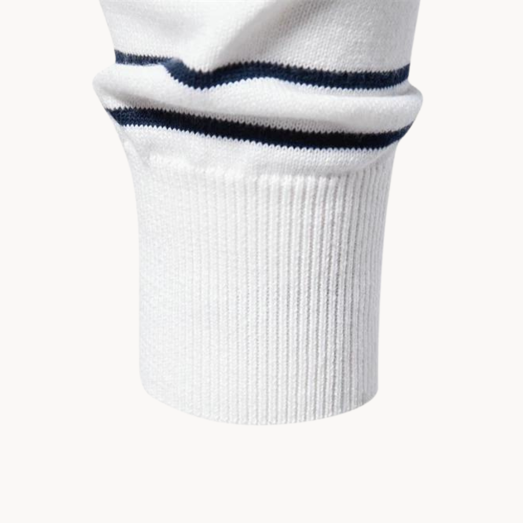 Atlantic Stripe Cotton Sweater – image 11