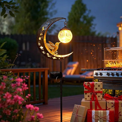 MoonFeather – Hummingbird Solar Garden Stake Light – image 5