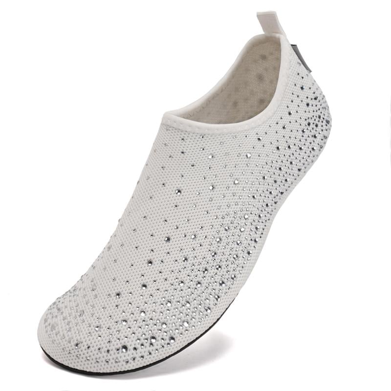AquaGlide - Women’s Barefoot Adventure Shoes – White / 3-4