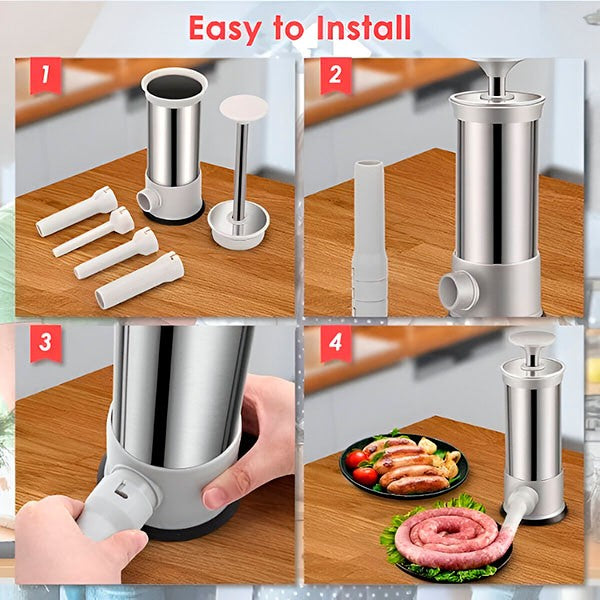 StuffMaster – Premium Homemade Sausage Stuffer Kit – image 4