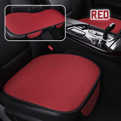 SeatBreeze – Breathable Seat Cover Cool Anti Slip Comfort – Red / Fullset (2 Front Seats + Full Backseats)