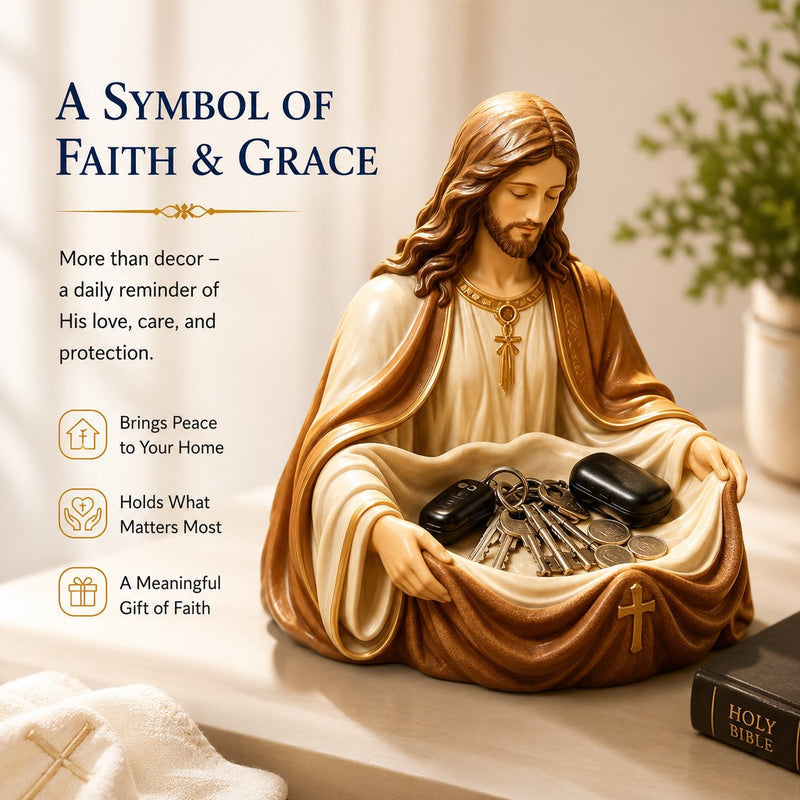 FaithKeeper – Handcrafted Jesus Storage Bowl – image 11