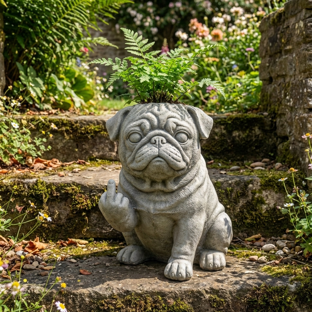BullyPot - Decorative Dog Planter – Pug