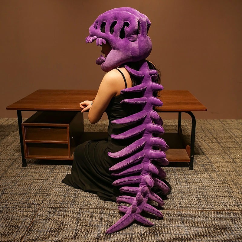 DinoBones – Realistic Dinosaur Skeleton Costume Set – Purple / Kids Version / Only dinosaur skulls