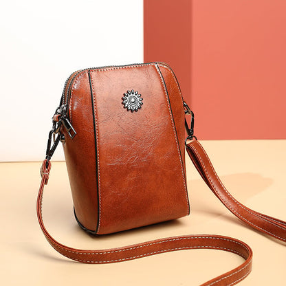 PocketChic – All-Match Vertical Cellphone Bag – Brown