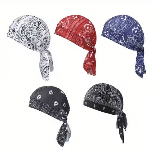 RoyalWave – Paisley Hair Durag – Hot Sale 5 PCS