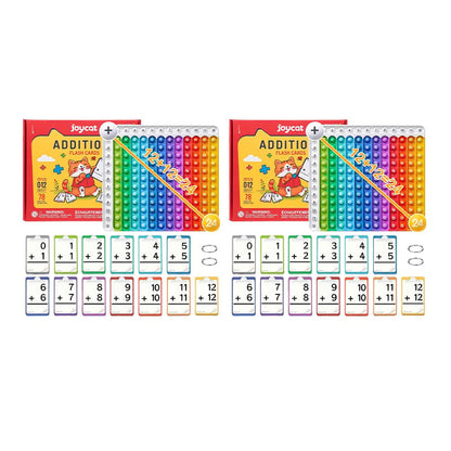 MathGenius – Skill Building Flash Cards Set – 2*Colorful