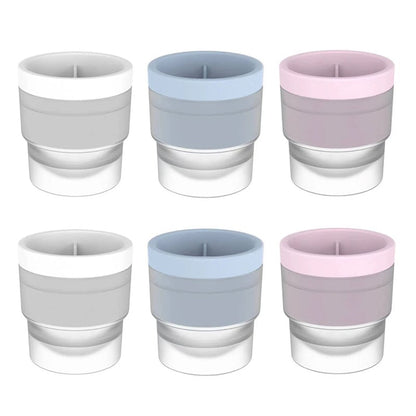IceSphere – Premium Ice Ball Maker – 6 PCS（White*2+Pink*2+Blue*2）