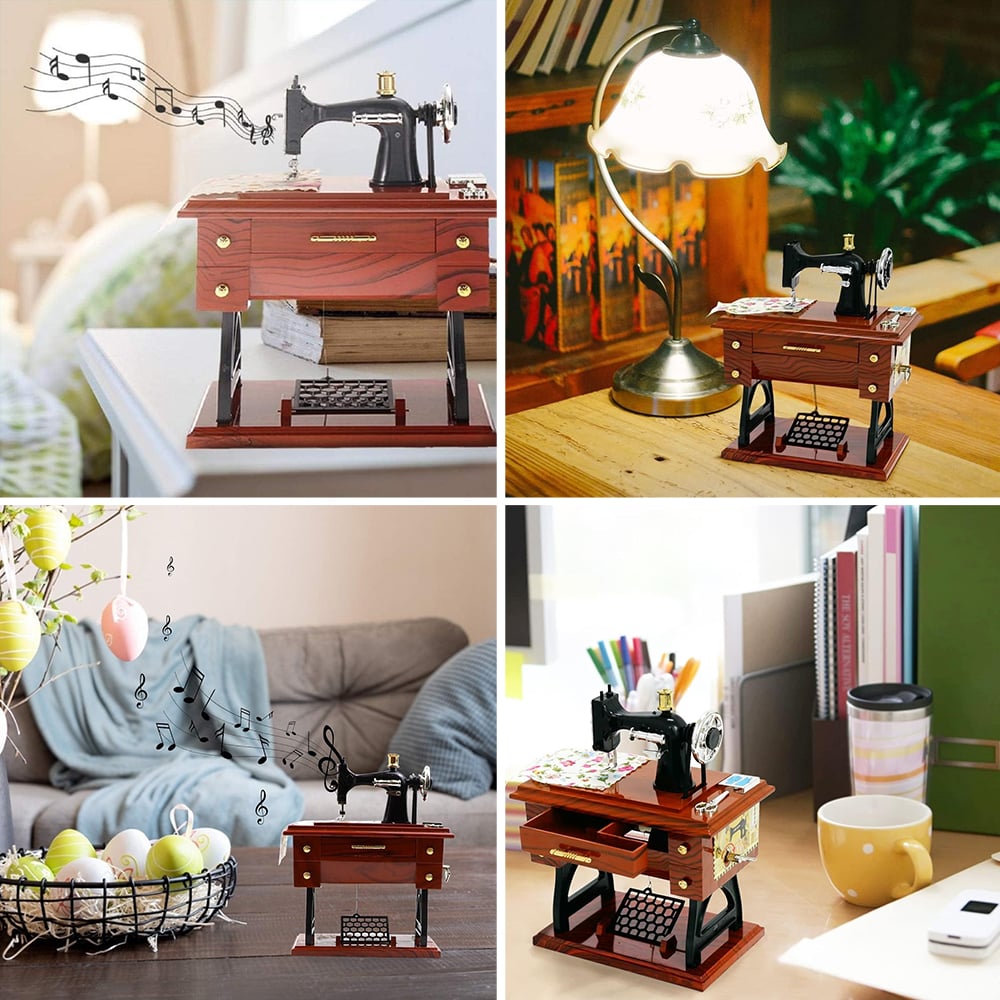 MelodyCraft – Nostalgic Sewing Machine Music Box – image 3