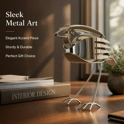 RobinForge – Handcrafted Scrap Metal Robin Sculpture – image 7