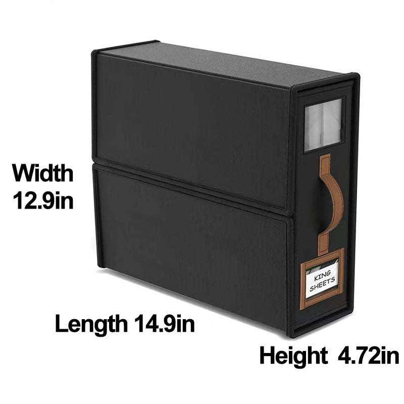 BeddyBox - Foldable Linen & Duvet Organizer – Black / Buy 1 Set（2 pcs)