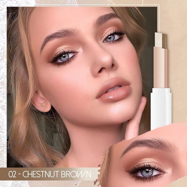 GlowMuse - 2-in-1 Eyeshadow Stick – 02 - CHESTNUT BROWN*6