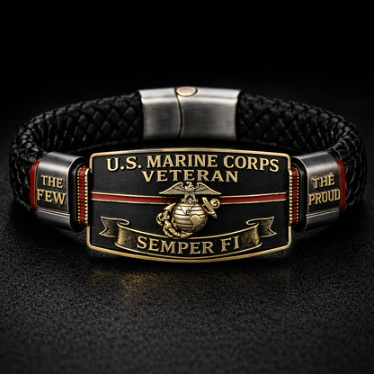 SemperValor – U.S. Marine Corps Tribute Bracelet – U.S. Marine Corps Veteran