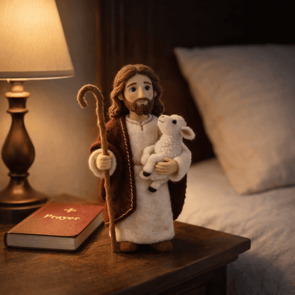 SacredShepherd – Handcrafted Christian Wool Art – image 7
