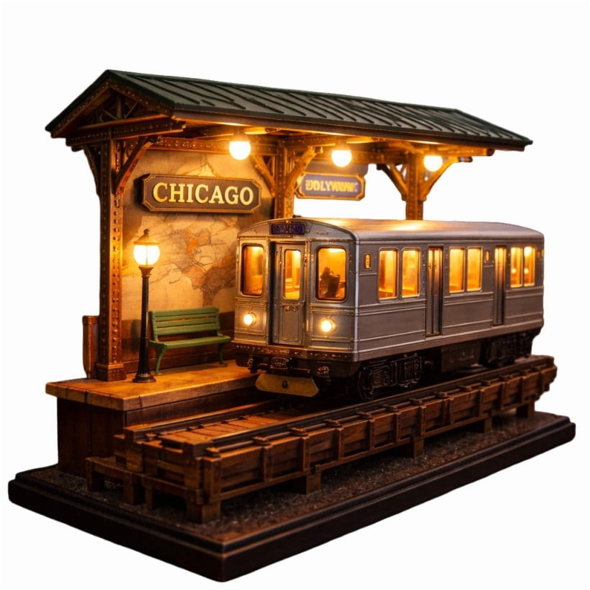 UrbanTrack Glow – Chicago Night Lamp – image 4