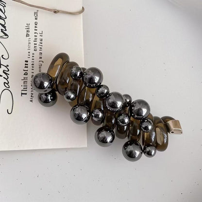 CoilLuxe – Premium Spiral Hair Ties Pack – Black Pearl