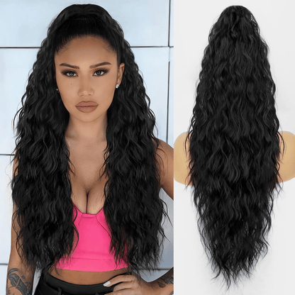 SilkiPony – Natural Hair Ponytail Extension – Black