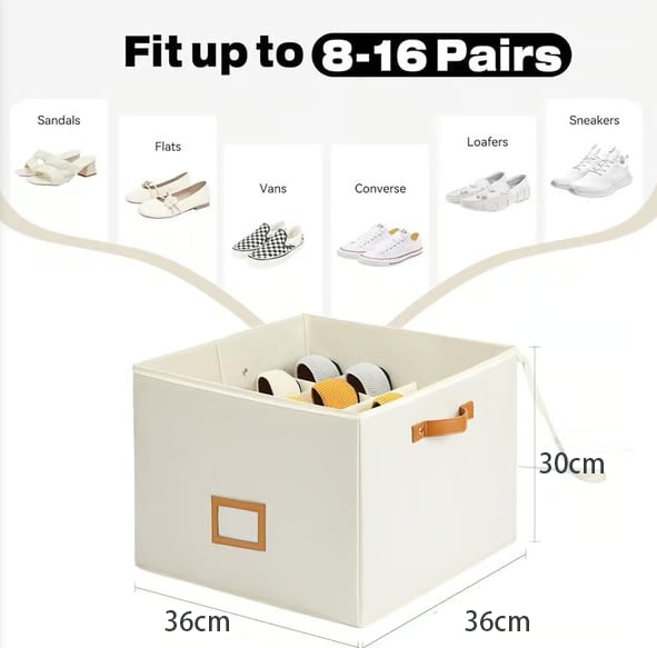 SoftStore – Collapsible Fabric Shoe Organizer Box – image 9