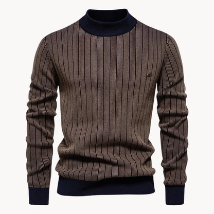 Quincy Striped Sweater – Khaki / S