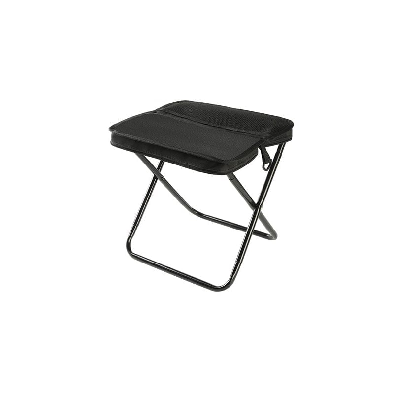 CarrySit – Travel Folding Stool – Black / Large (11.4 × 9.8 × 12.2 in)
