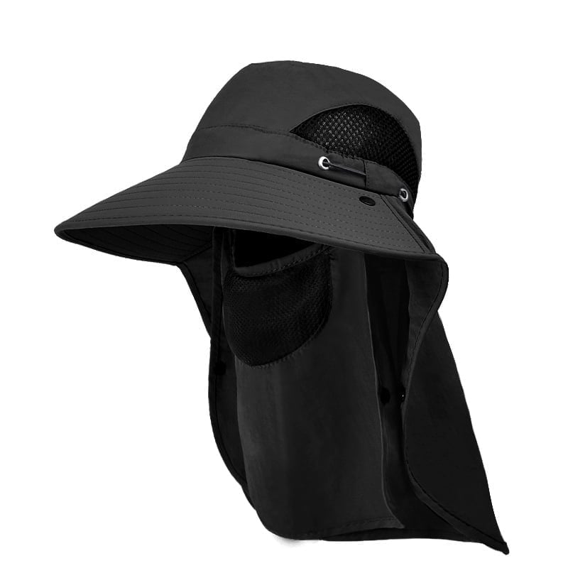 ShadeEase – Outdoor Sun Shield Hat – Black