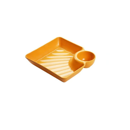 DipMate – Smart Sauce Separated Plate – Yellow