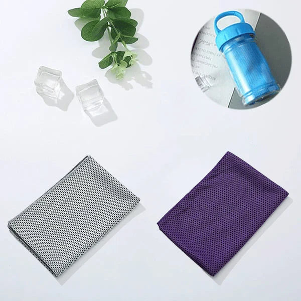 ChillWrap – Rapid Cooling Towel – Grey / Purple