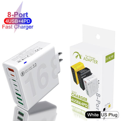 ChargePro – Universal 8 Port Fast Charging Hub – White