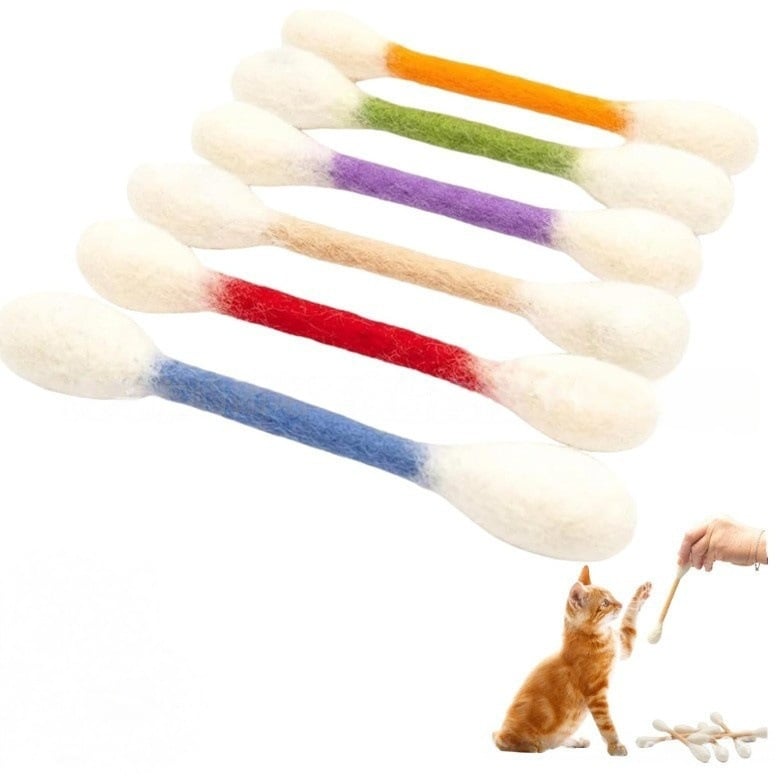 WhiskerFun – Multi Cat Swab Toy Set – Colour Mixture