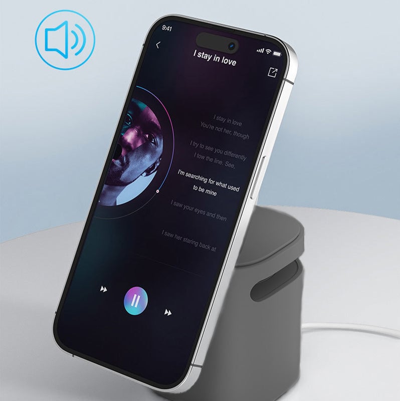 PowerBeat Dock – Magnetic Wireless Charger & Speaker – image 6