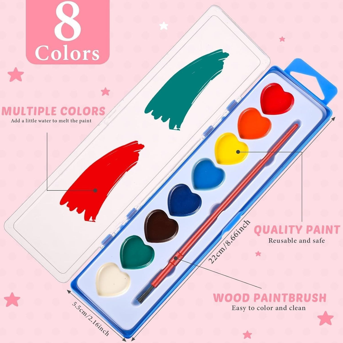 2026 Mini Watercolor Paint Set for Valentine's Day | Romantic Art Gift – image 5