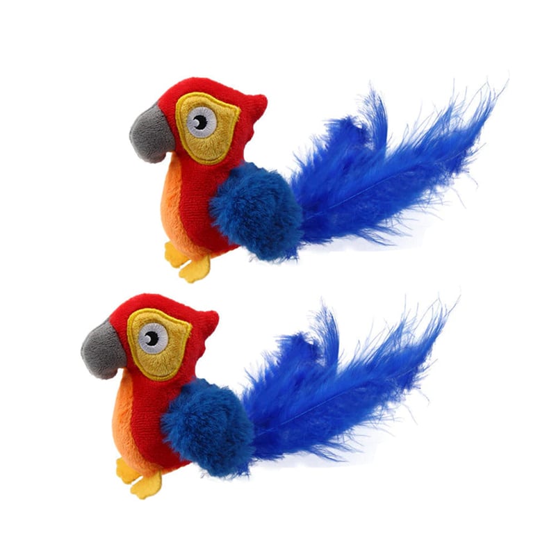 HuntFlap – Interactive Bird Cat Toy – Parrot 2 pcs