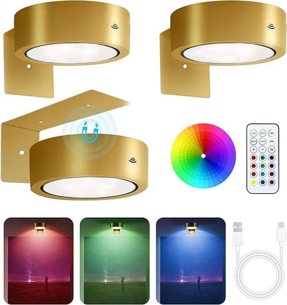 LumiGlow – Smart Magnetic Art Light – Golden / Buy 2 Get 1 Free(3PCS)
