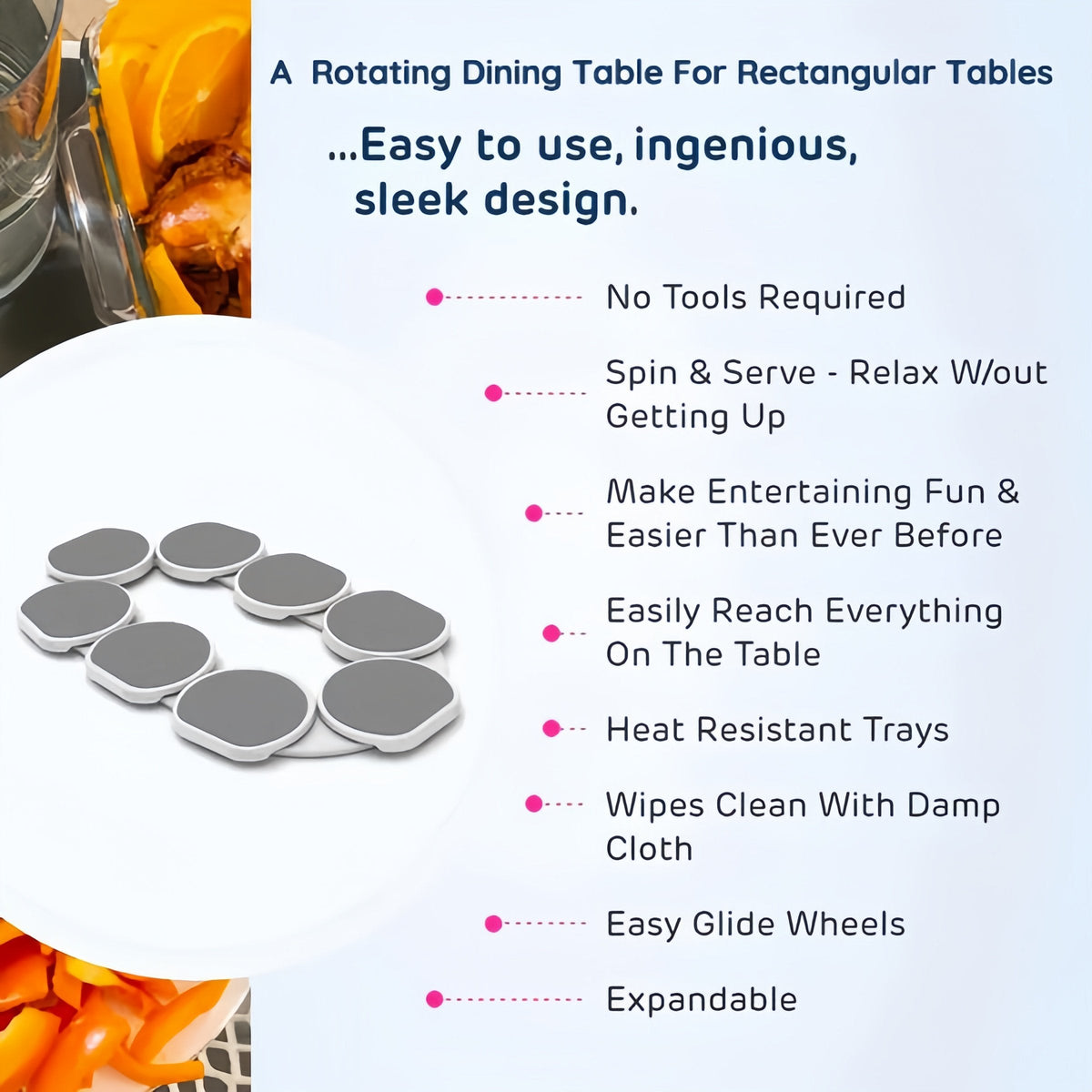 SpinServe – Rotating Dining Table Rack – image 2