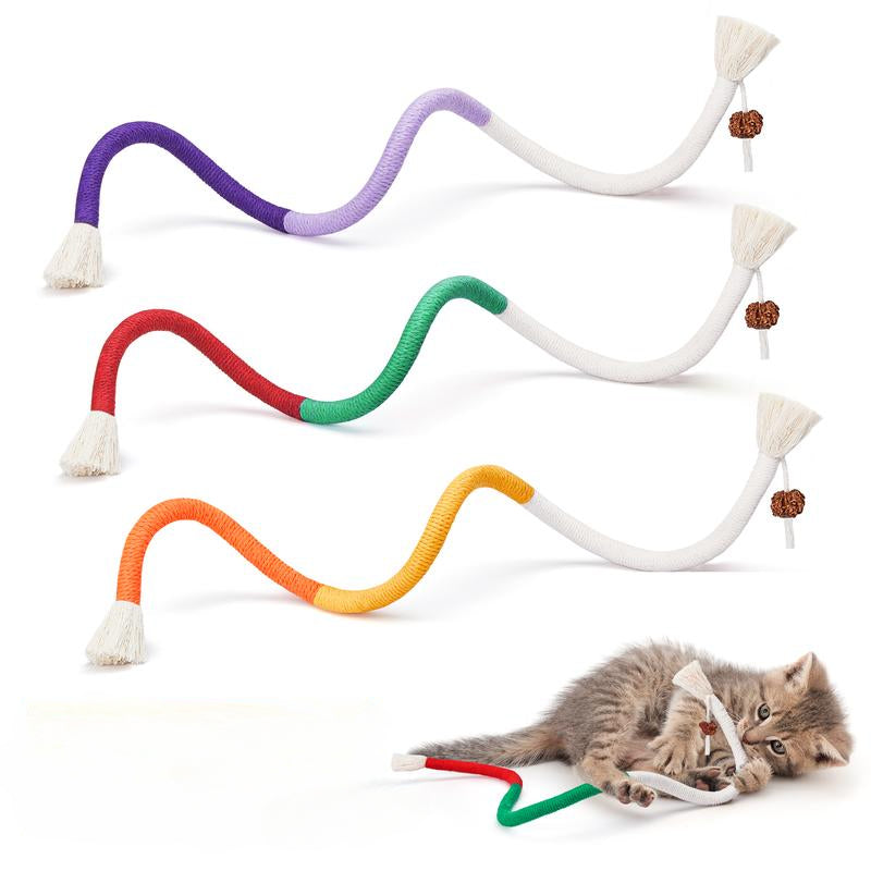 PawWeave – Organic Cotton Chew Rope Toys – 1 Set (3Pcs)