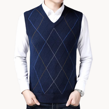Jude Sweater Vest – Navy / S