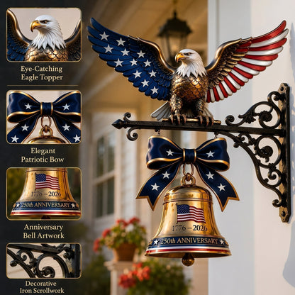 EagleLegacy – 1776–2026 Spirit of Liberty Collectible Bell – S--6“ / Buy 1