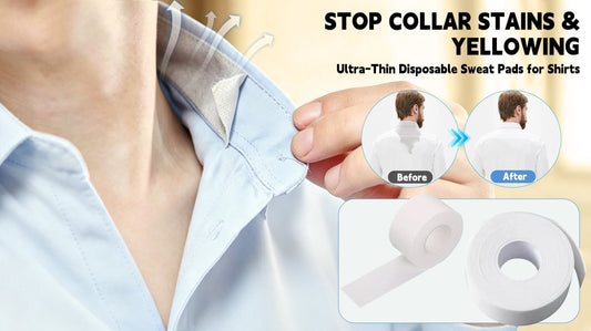 FreshGuard – Disposable Self-Adhesive Collar Protectors – 3m / 2.5cm / BUY 1 (2PCS)