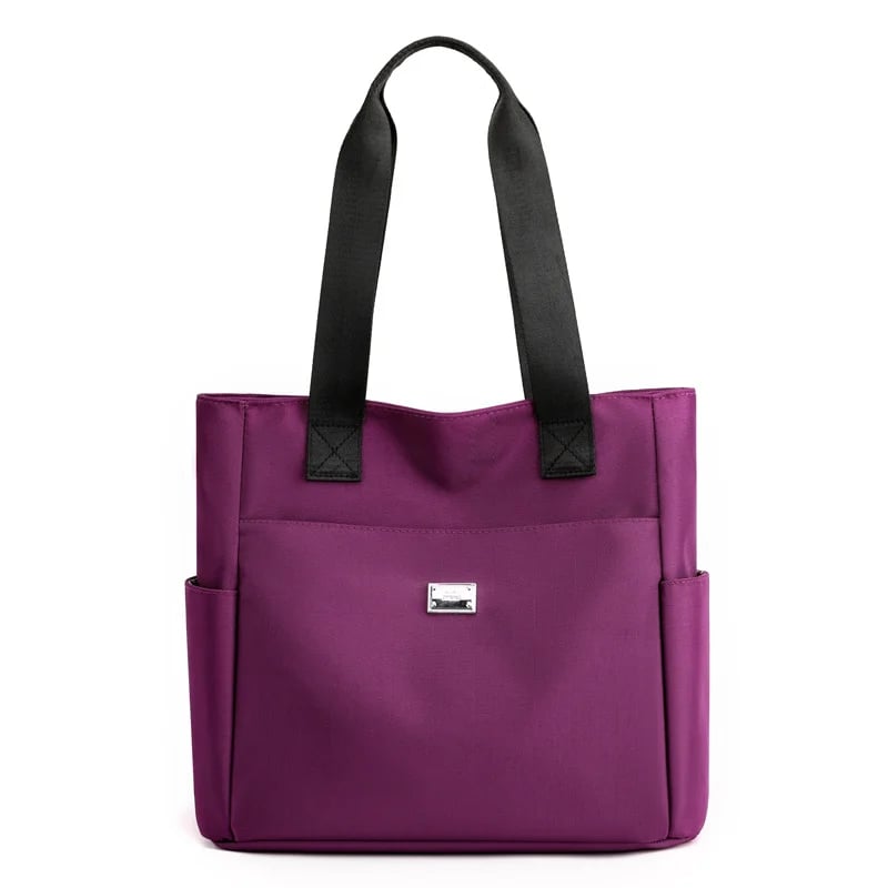 UrbanTote – Large Capacity Multi Pocket Shoulder Bag – Purple