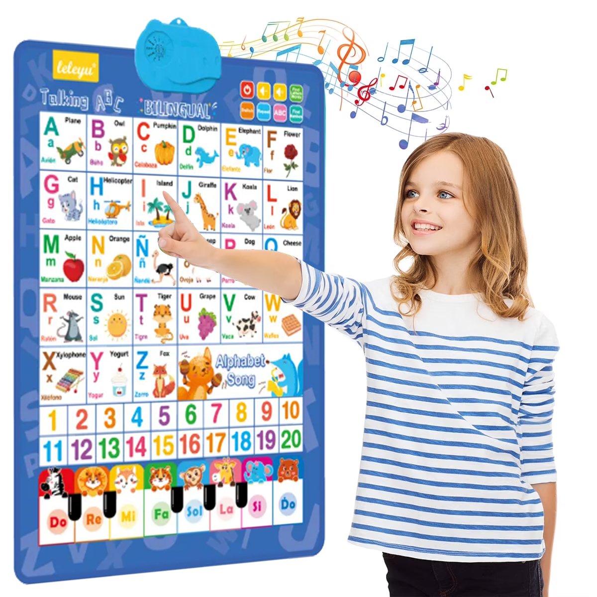 TinyGenius – Kids Talking Learning Wall Board – image 2