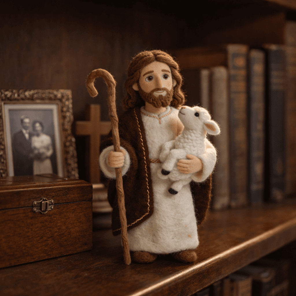 SacredShepherd – Handcrafted Christian Wool Art – image 6