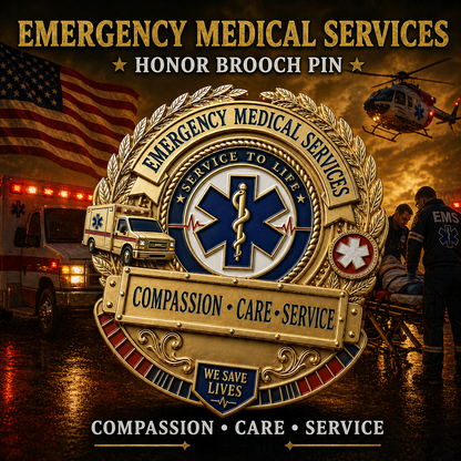 RescueStar – Emergency Medical Services Badge Pin – image 2