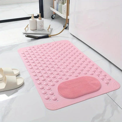 AquaSafe Zone – Non-Slip Bath Rug – Pink