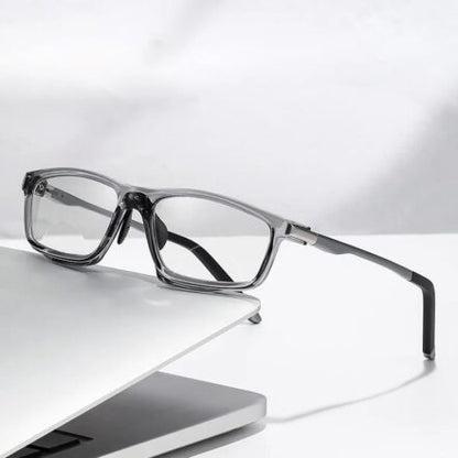 VisionSync – Adaptive Reading Glasses – Transparent Gray / '+1.00 / 40-45 YEAR OF AGE